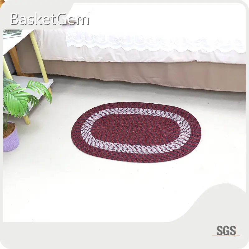 Cotton Handwoven Rug Cotton Rope Rug Wholesale - BasketGem 1