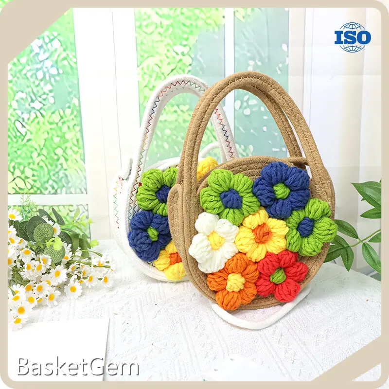 Wholesale Cotton Crochet Bag by BasketGem-2 1