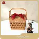 Wicker Basket with Wood Handles by BasketGem-1 1