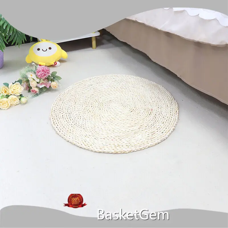 Large Straw Rug by BasketGem 1