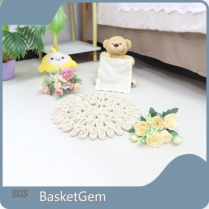 Large Straw Rug Products Wholesale - BasketGem 1