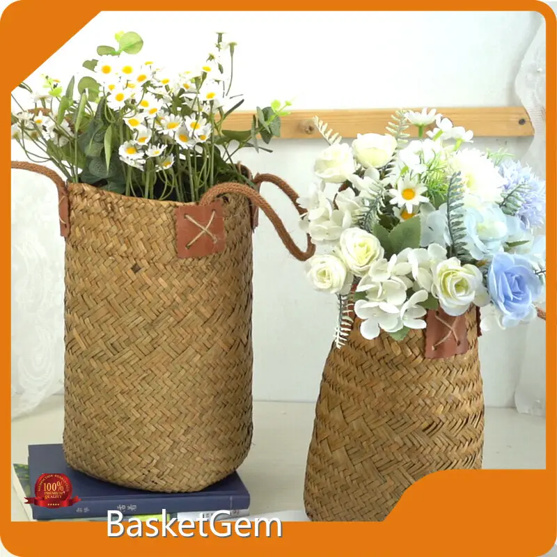 Straw Plant Pots Straw Plant Pot Wholesale - BasketGem-1 1