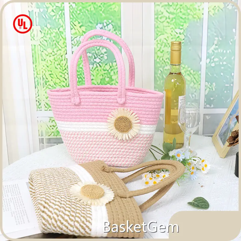 Wholesale Cotton Crochet Bag by BasketGem-4 1