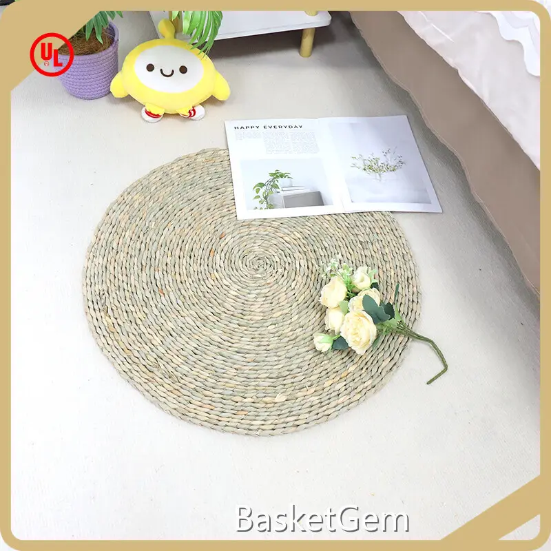 Custom Straw Rug by BasketGem 1