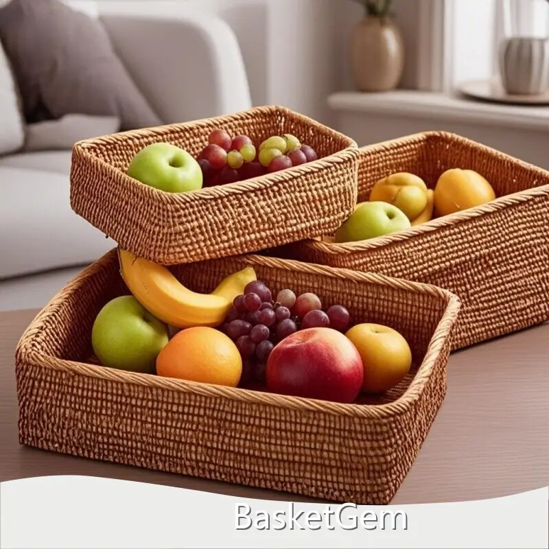 Custom Rattan Tray by BasketGem 1