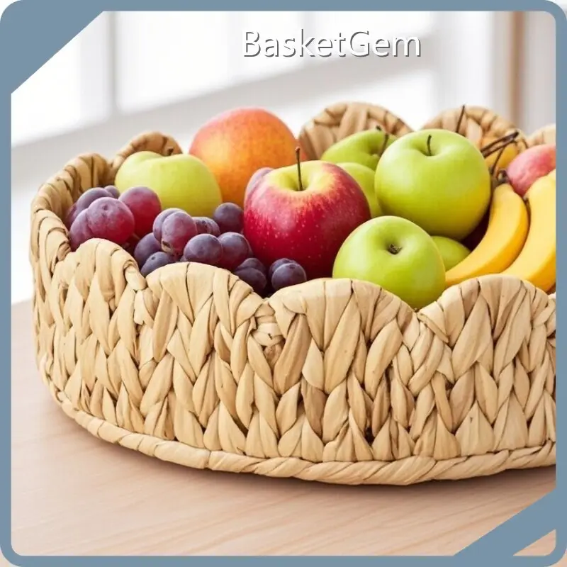 Custom Straw Fruit Basket by BasketGem 1