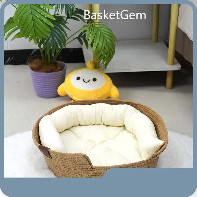 Wholesale Cotton Cat Bed by BasketGem-1 1