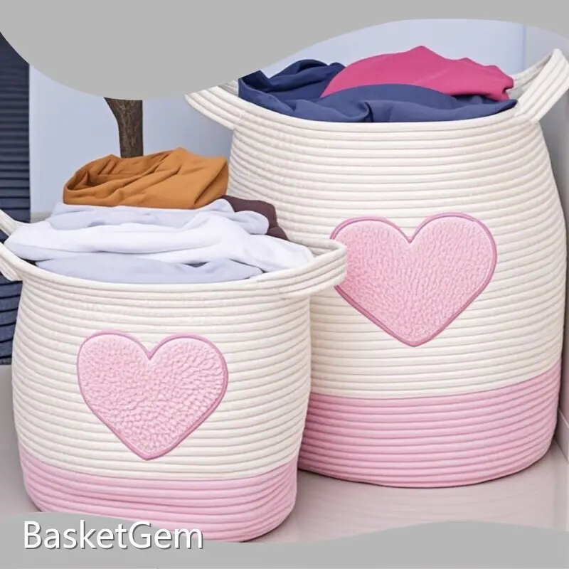 Cotton Rope Laundry Basket Supplier Products Wholesale - BasketGem 1
